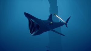 Abzû's rendering of a Basking shark