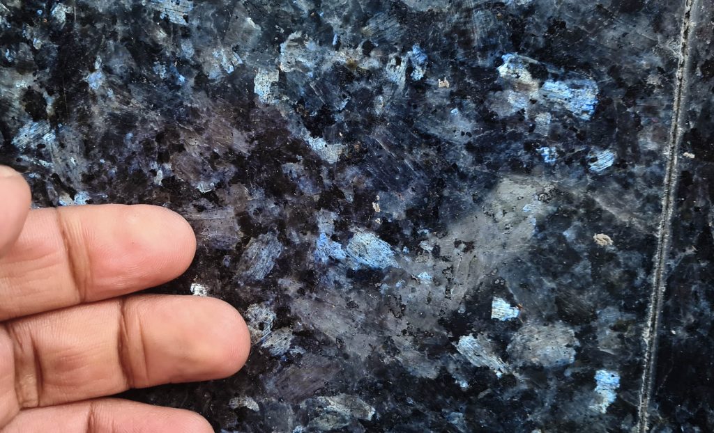 Larvikite from Norway seen up close