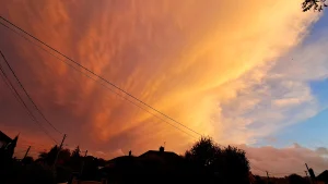Winter cold front passing over Cork