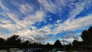 Cirrus clouds over Cork