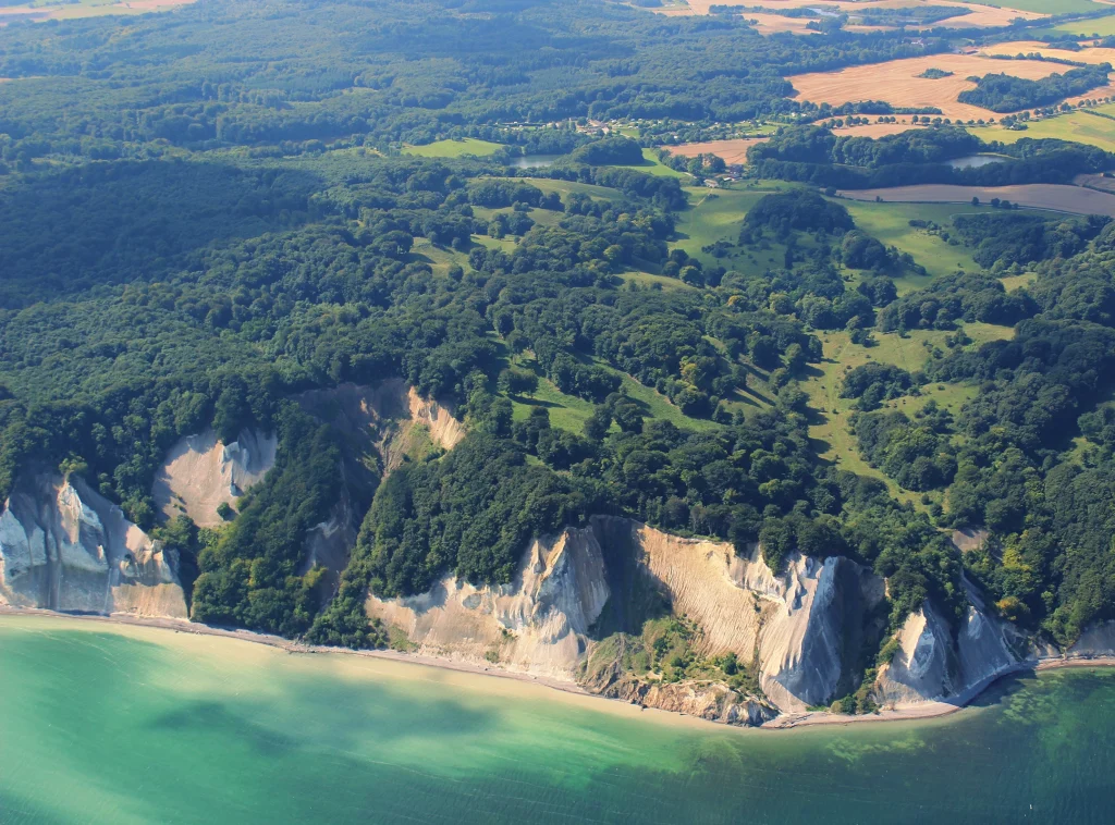 Møns Klint-landslide near Jydelejet