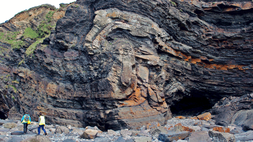 Thrust fold in Pembrokeshire