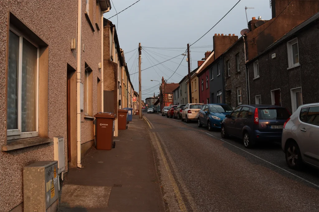 Orange light over Cork city