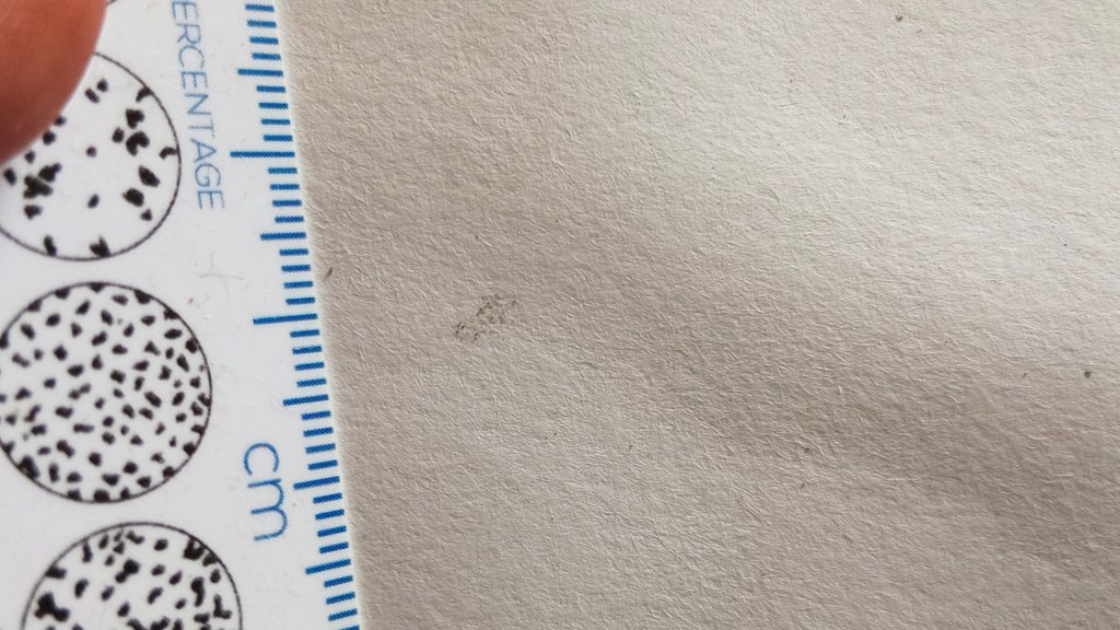 Soot from raindrops in Cork