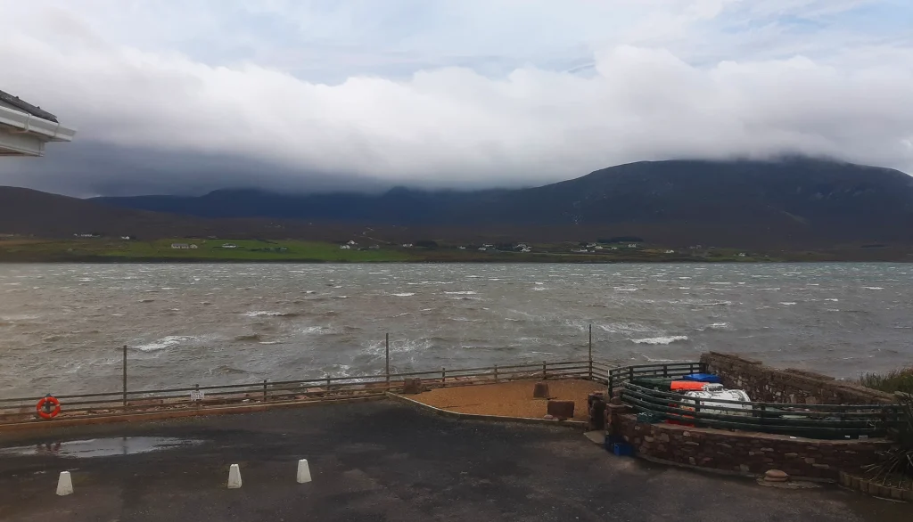 During Hurricane Lorenzo on Achill Island