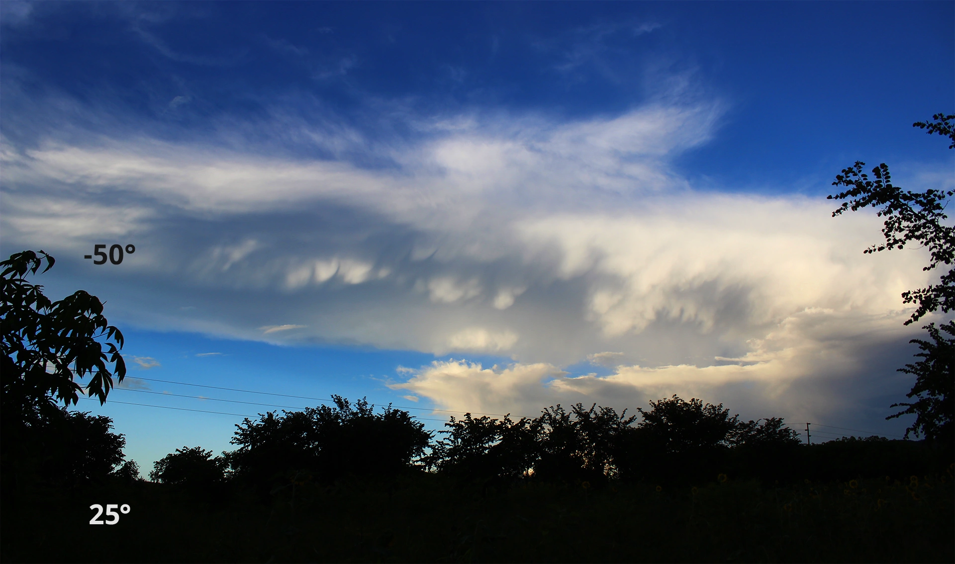 Mammatus clouds in Zambia