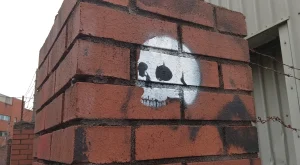 Skull artwork in Cork