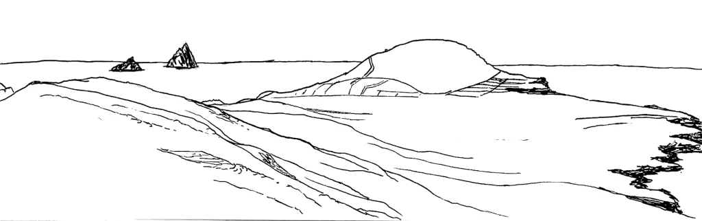 Valentia Line Drawing
