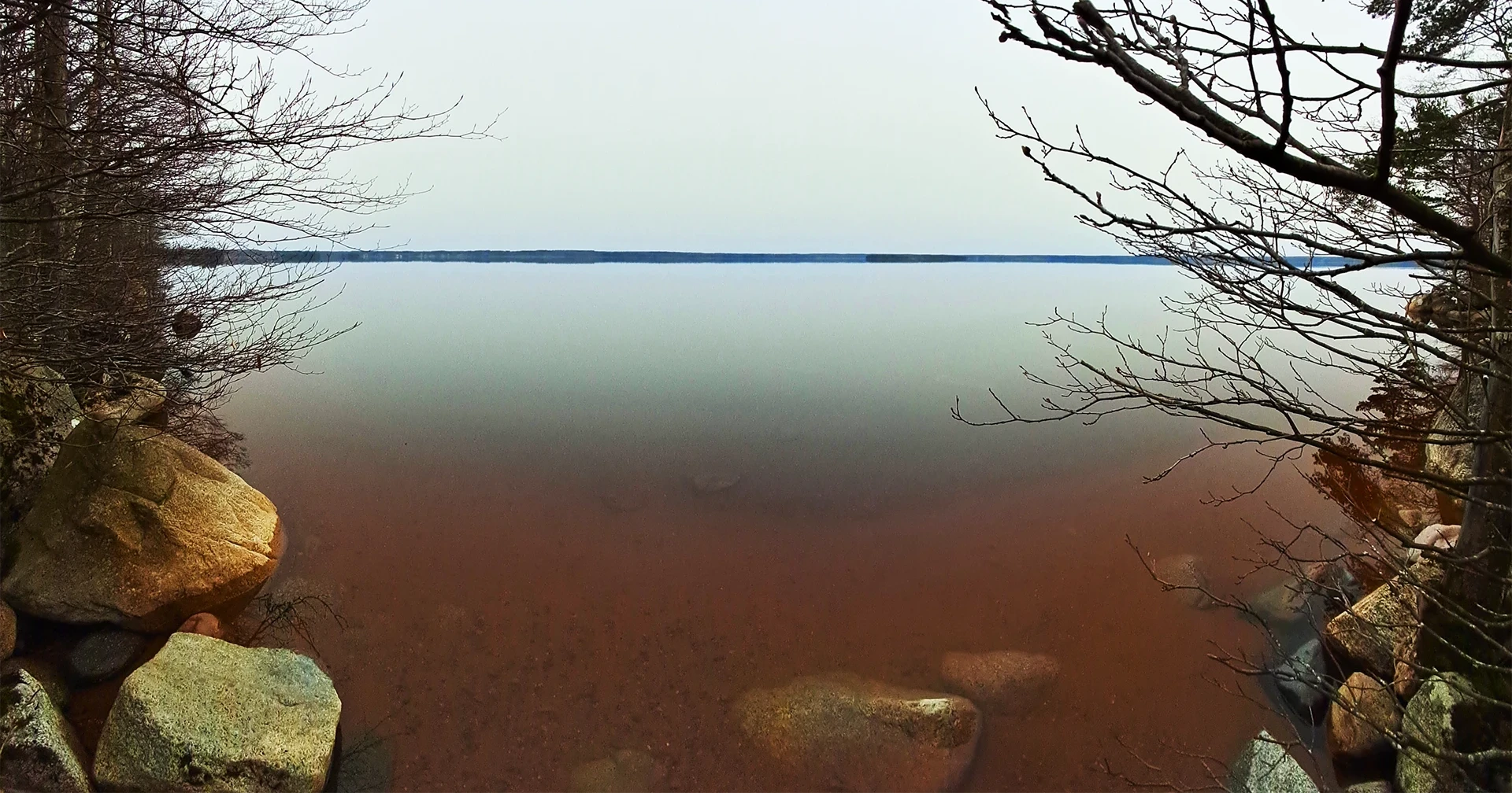 At Lake Mien in Kronoberg