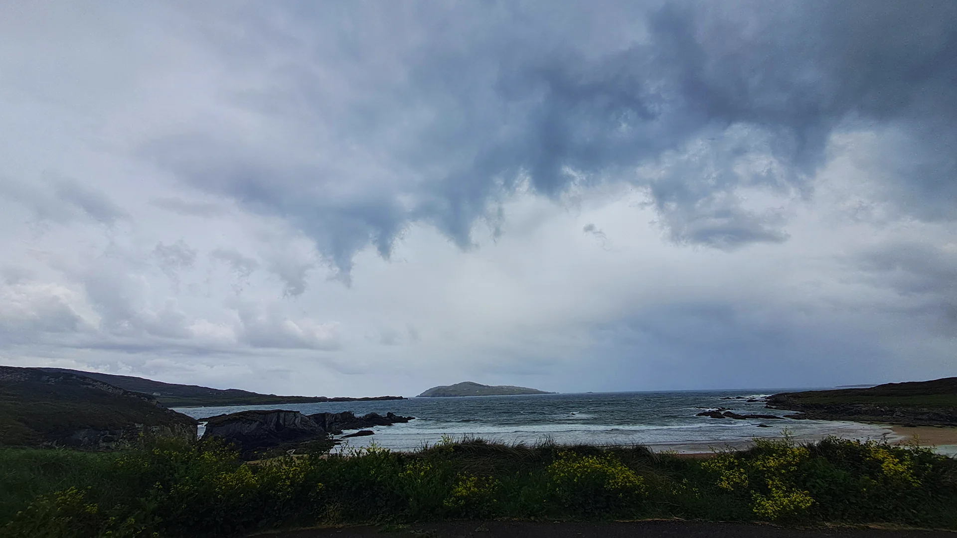 Impending rain shower on Sherkin Island