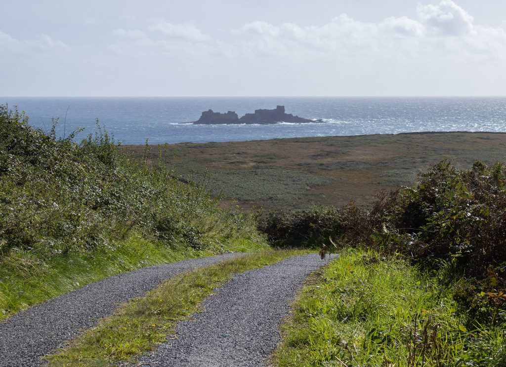 Looking towards the Stags south of Toe Head