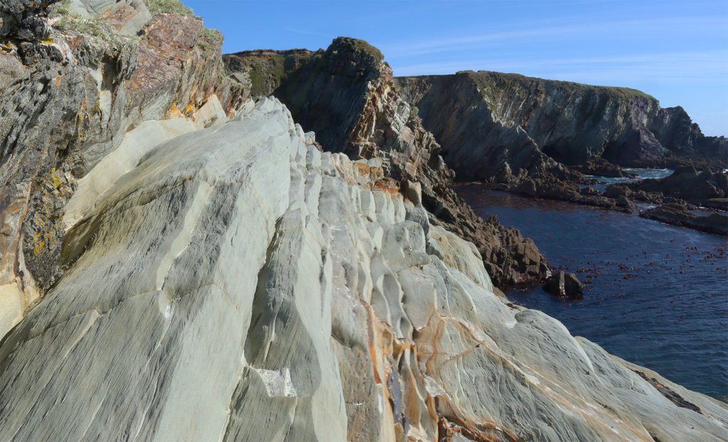 Toe Head County Cork Devonian River channel layers